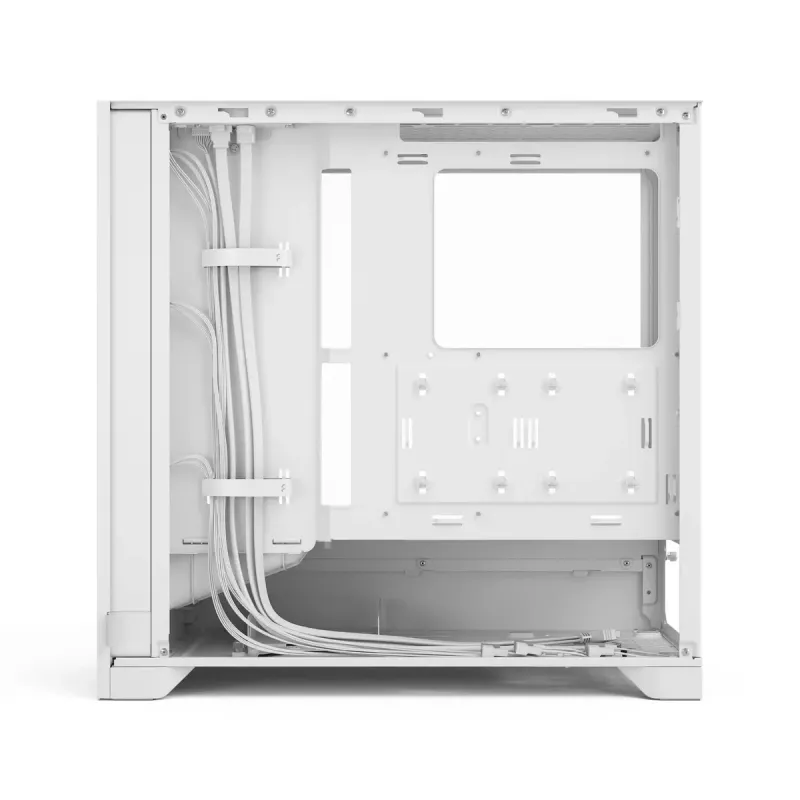Caixa de PC Midi Tower Fractal Design Pop 2 Air White TG RGB – ATX/Micro-ATX/Mini-ITX, vidro temperado, 3 ventoinhas frontais de 120 mm