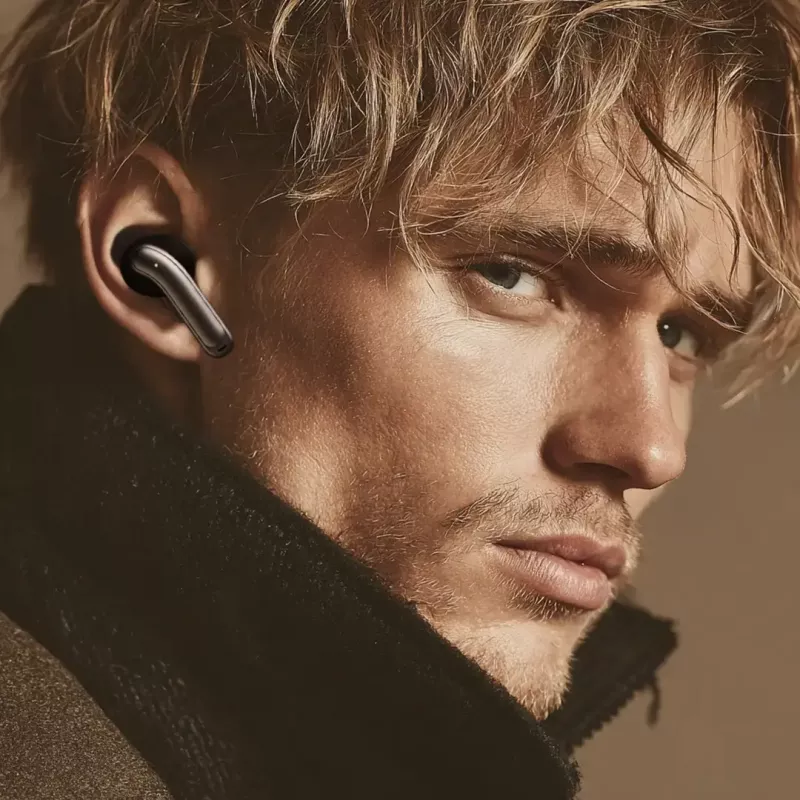 Auscultadores in-ear sem fios Audiocore AC591 PRO — ANC híbrido, ENC, 6 microfones, carregamento USB‑C, até 9 h de reprodução, compatível com Tuya, preto