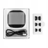 Auscultadores in-ear sem fios Audiocore AC591 PRO — ANC híbrido, ENC, 6 microfones, carregamento USB‑C, até 9 h de reprodução, compatível com Tuya, preto