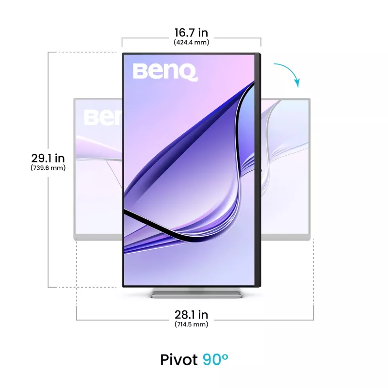 Monitor de computador BenQ MA320UP 80 cm (31,5 polegadas) 3840 x 2160 4K IPS mate, 5 ms, USB-C, altifalantes integrados, VESA, branco