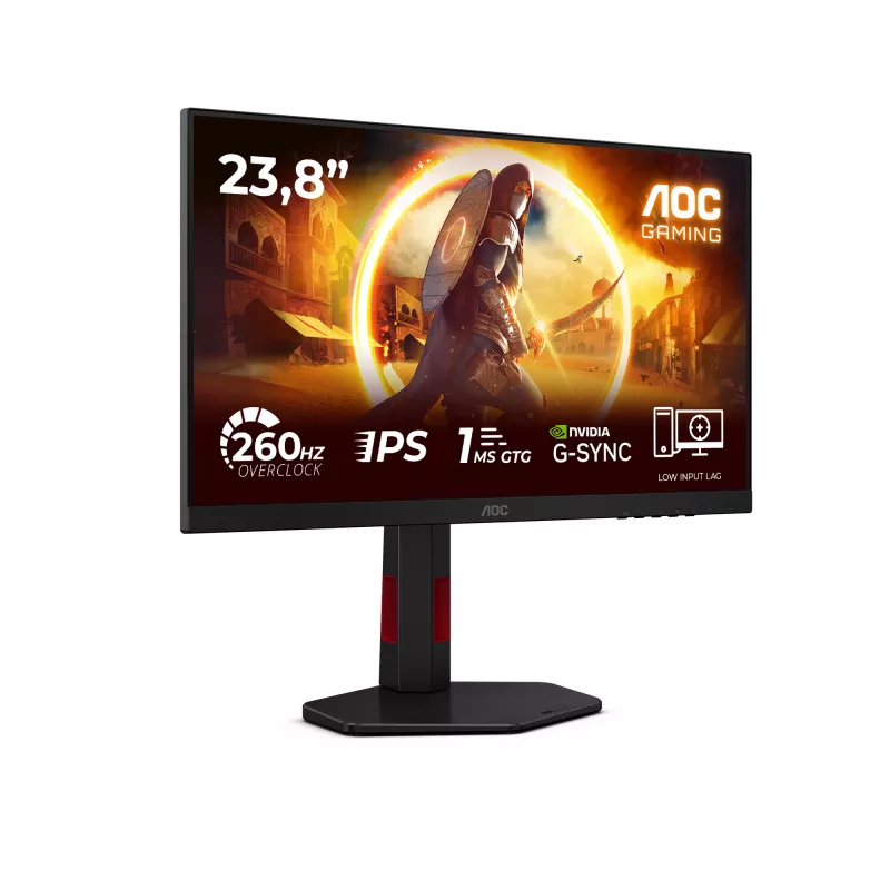 Monitor de computador AOC G4 24G4ZR 60,5 cm (23,8 polegadas) 1920 x 1080 píxeis Full HD LED preto, vermelho