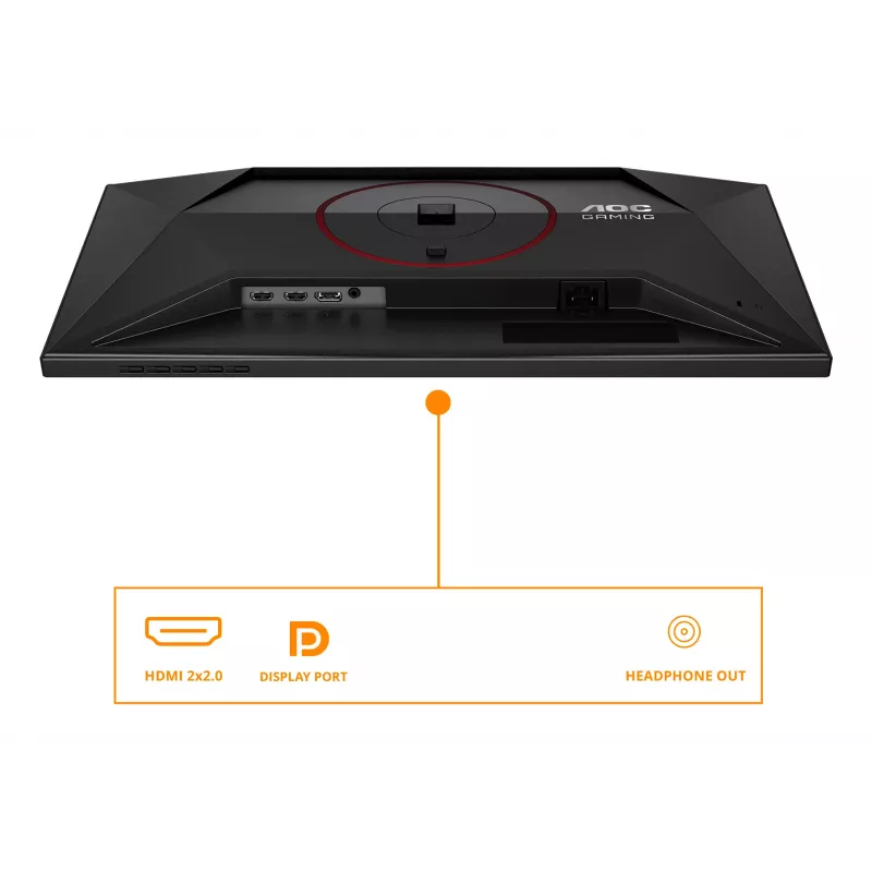 Monitor de computador AOC G4 24G4ZR 60,5 cm (23,8 polegadas) 1920 x 1080 píxeis Full HD LED preto, vermelho