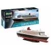 Modelo de navio de passageiros REVELL Queen Mary 2 kit, escala 1:700