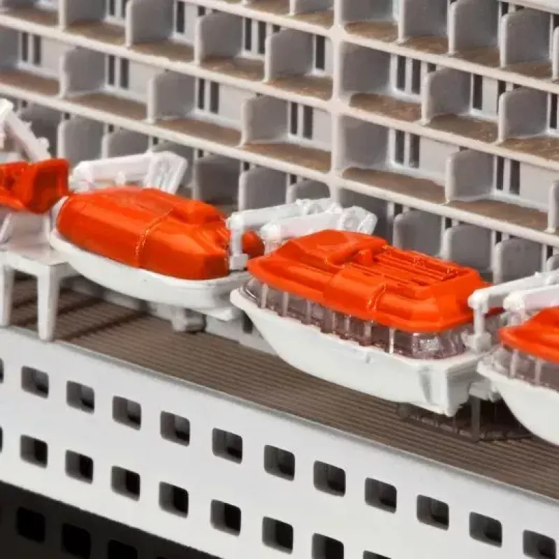 Modelo de navio de passageiros REVELL Queen Mary 2 kit, escala 1:700