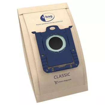 Sacos de pó Electrolux E200S para aspirador universal, pack de 5, azul/cinzento