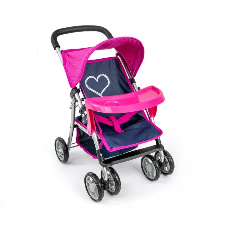 Carrinho de bebé milly mally Kate Prestige Navy – carrinho de bonecas, modelo 4752, azul-marinho