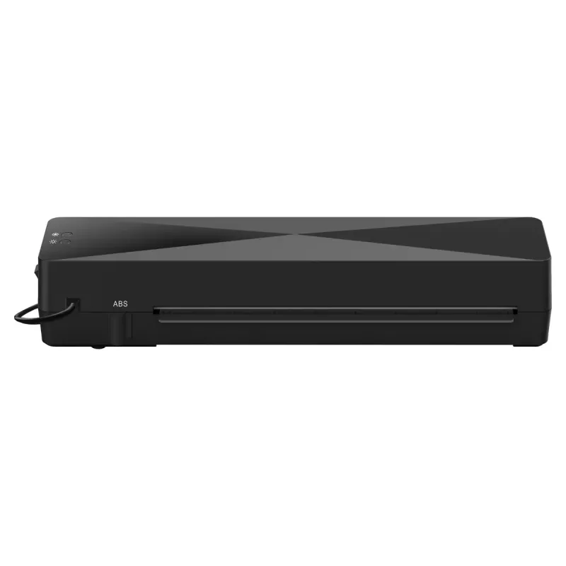 Plastificadora a frio/quente SAVIO LR-01/B — largura máxima de plastificação 230 mm, 320 mm/min, 300 W, preto