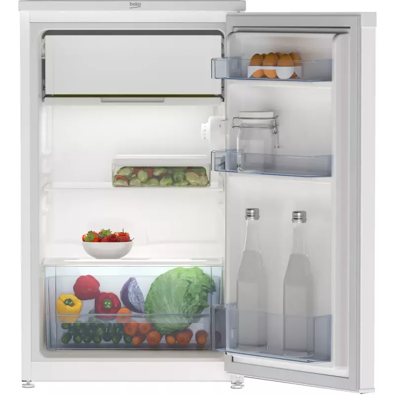 Frigorífico BEKO TS190340N combinado de instalação livre, 85 l total (73 l frigorífico / 12 l congelador), branco, classe E, 818×475×500 mm
