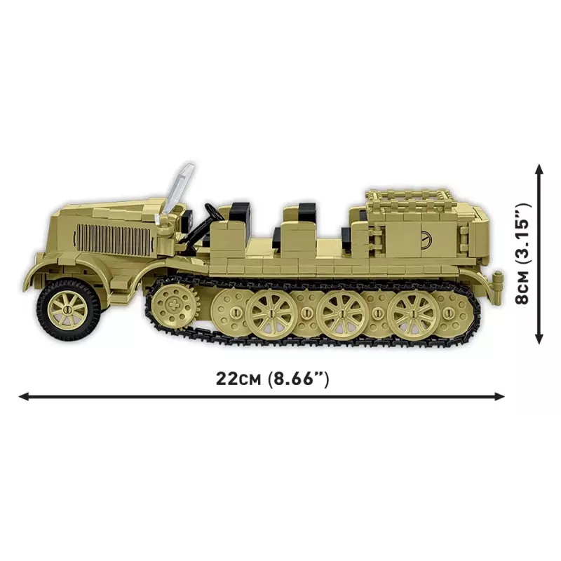 Cobi Blocks Sd.Kfz.8 com 8,8 cm Flak 36 conjunto de construção, 975 peças
