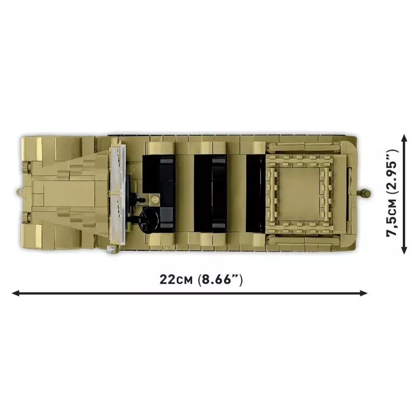 Cobi Blocks Sd.Kfz.8 com 8,8 cm Flak 36 conjunto de construção, 975 peças