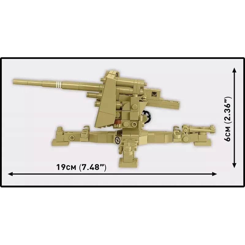 Cobi Blocks Sd.Kfz.8 com 8,8 cm Flak 36 conjunto de construção, 975 peças