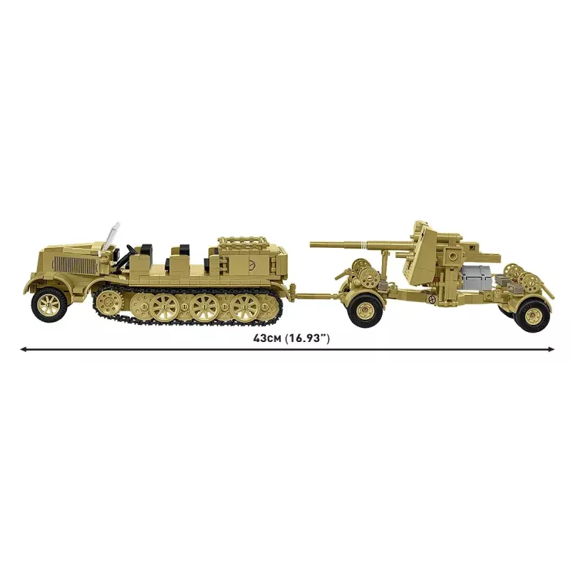 Cobi Blocks Sd.Kfz.8 com 8,8 cm Flak 36 conjunto de construção, 975 peças