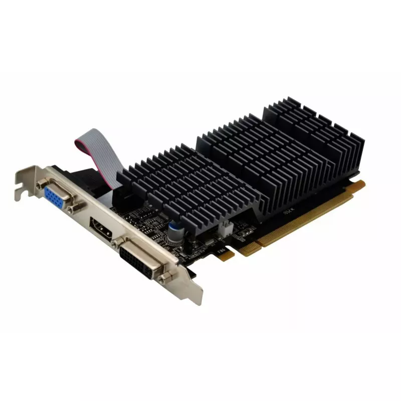 Placa gráfica AFOX Radeon HD 6450 2 GB DDR3 64-Bit DVI HDMI VGA Low Profile Passiva AF6450-2048D3L9-V2