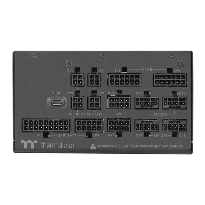 Fonte de alimentação Thermaltake Toughpower i2000W 2000 W, 24-Pin ATX, 80 PLUS Platinum, ventoinha de 140 mm, ATX, preto