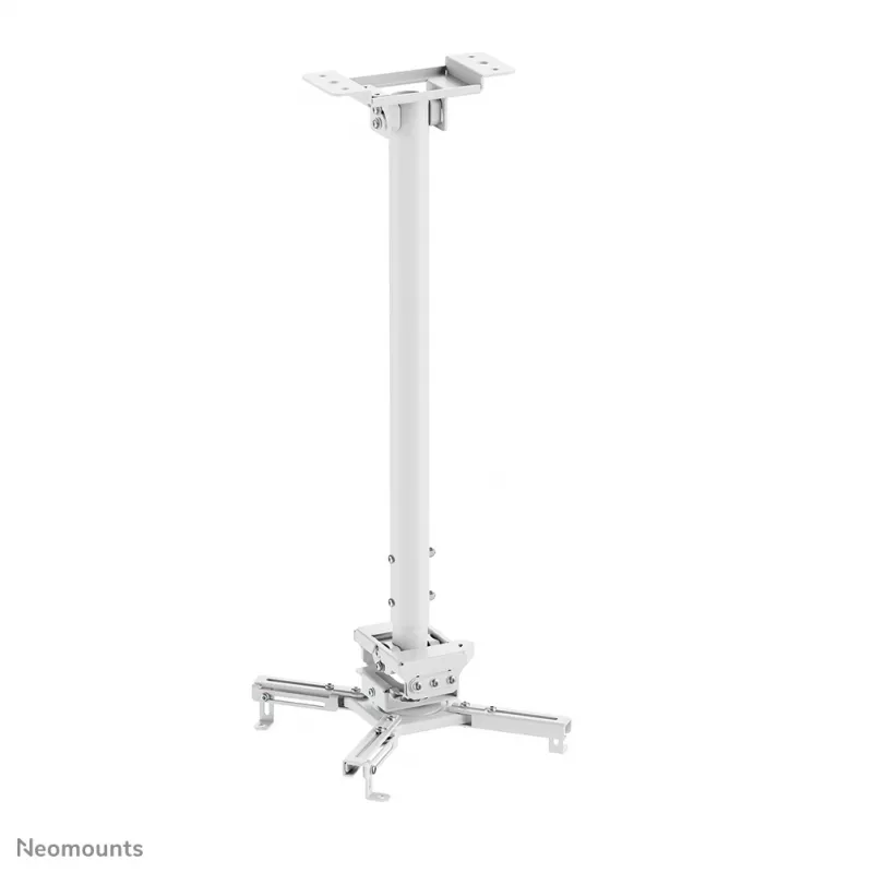 Suporte de teto para projetor Neomounts CL25-550WH1 – H 74,5-114,5 cm – Easy-Install – totalmente móvel