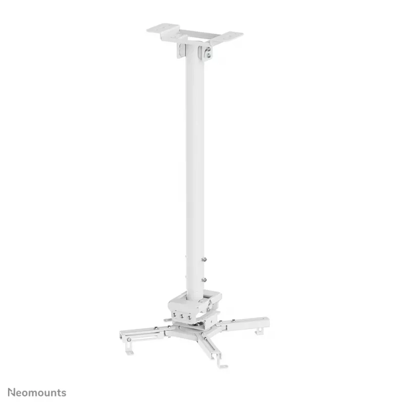 Suporte de teto para projetor Neomounts CL25-550WH1 – H 74,5-114,5 cm – Easy-Install – totalmente móvel
