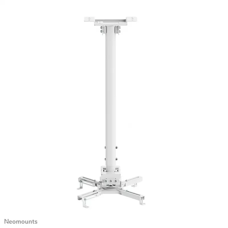 Suporte de teto para projetor Neomounts CL25-550WH1 – H 74,5-114,5 cm – Easy-Install – totalmente móvel