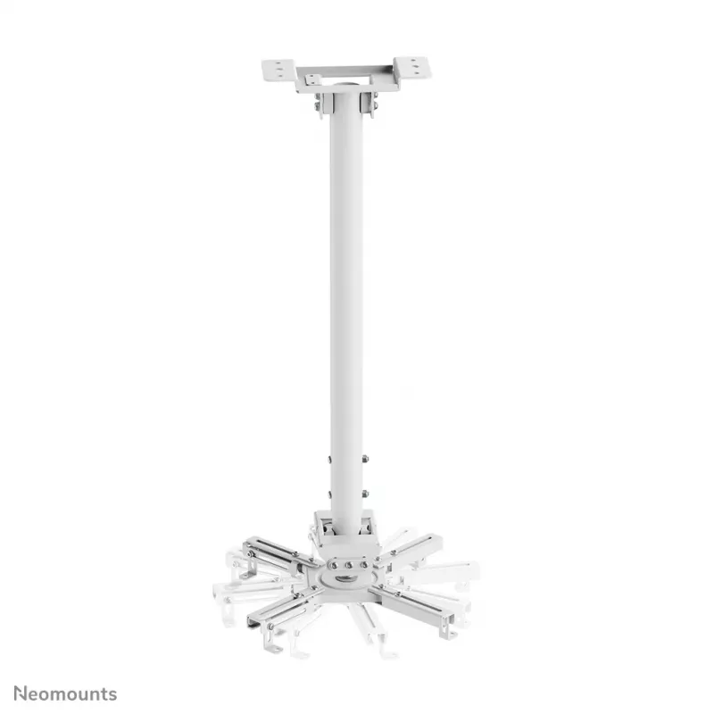 Suporte de teto para projetor Neomounts CL25-550WH1 – H 74,5-114,5 cm – Easy-Install – totalmente móvel