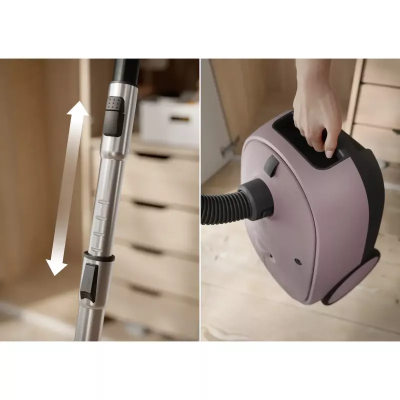 Aspirador de pó com saco Electrolux EB61CWPTD — 850 W, saco de 3,5 L, limpeza a seco, rosa