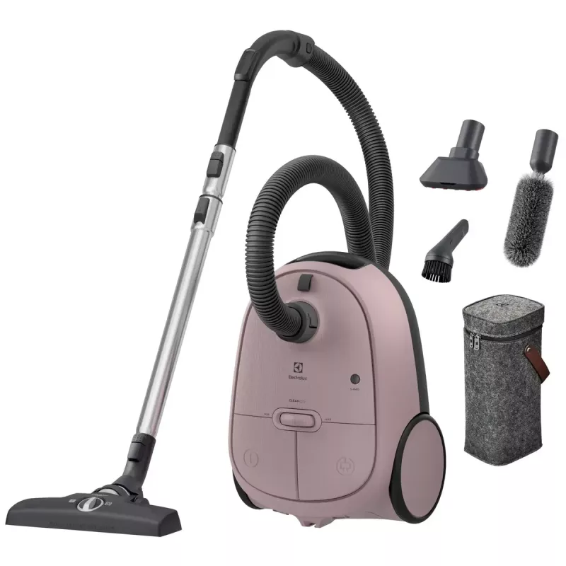 Aspirador de pó com saco Electrolux EB61CWPTD — 850 W, saco de 3,5 L, limpeza a seco, rosa