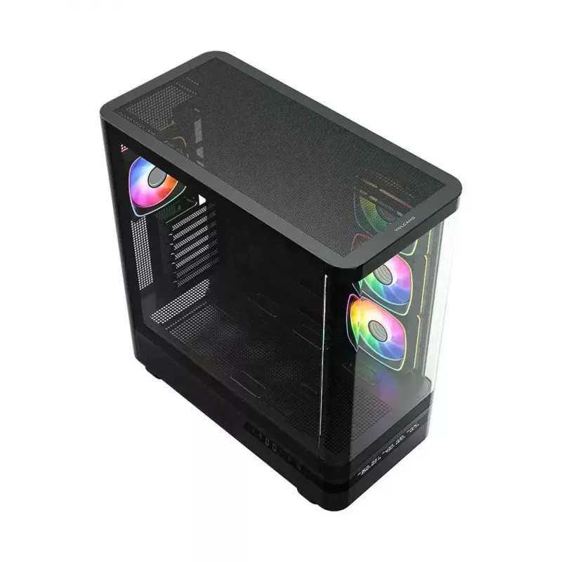 Caixa de computador MODECOM VOLCANO AQ200 ARGB MIDI preto