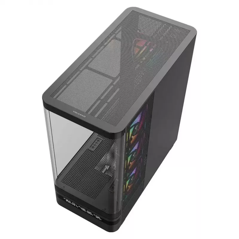Caixa de computador MODECOM VOLCANO AQ200 ARGB MIDI preto