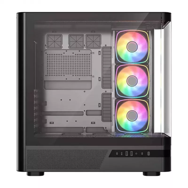 Caixa de computador MODECOM VOLCANO AQ200 ARGB MIDI preto