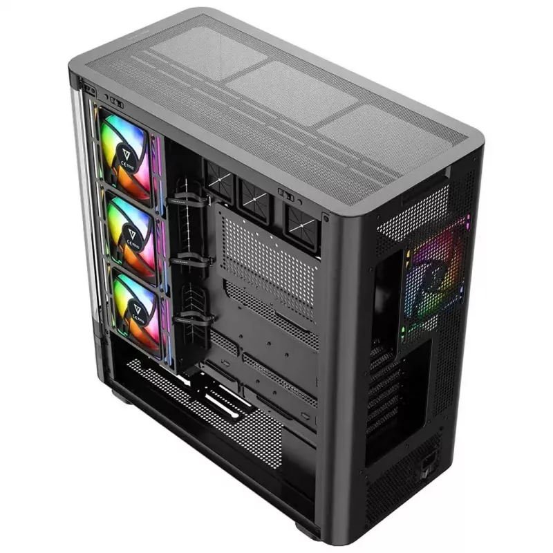 Caixa de computador MODECOM VOLCANO AQ200 ARGB MIDI preto