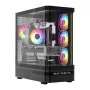 Caixa de computador MODECOM VOLCANO AQ200 ARGB MIDI preto