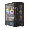 Caixa de PC MODECOM VOLCANO AQ400 ARGB MIDI preto — MODECOM MC-A-AQ400-4FA-B
