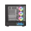 Caixa de PC MODECOM VOLCANO AQ400 ARGB MIDI preto — MODECOM MC-A-AQ400-4FA-B