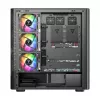 Caixa de PC MODECOM VOLCANO AQ400 ARGB MIDI preto — MODECOM MC-A-AQ400-4FA-B