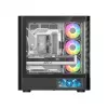 Caixa de PC MODECOM VOLCANO AQ400 ARGB MIDI preto — MODECOM MC-A-AQ400-4FA-B
