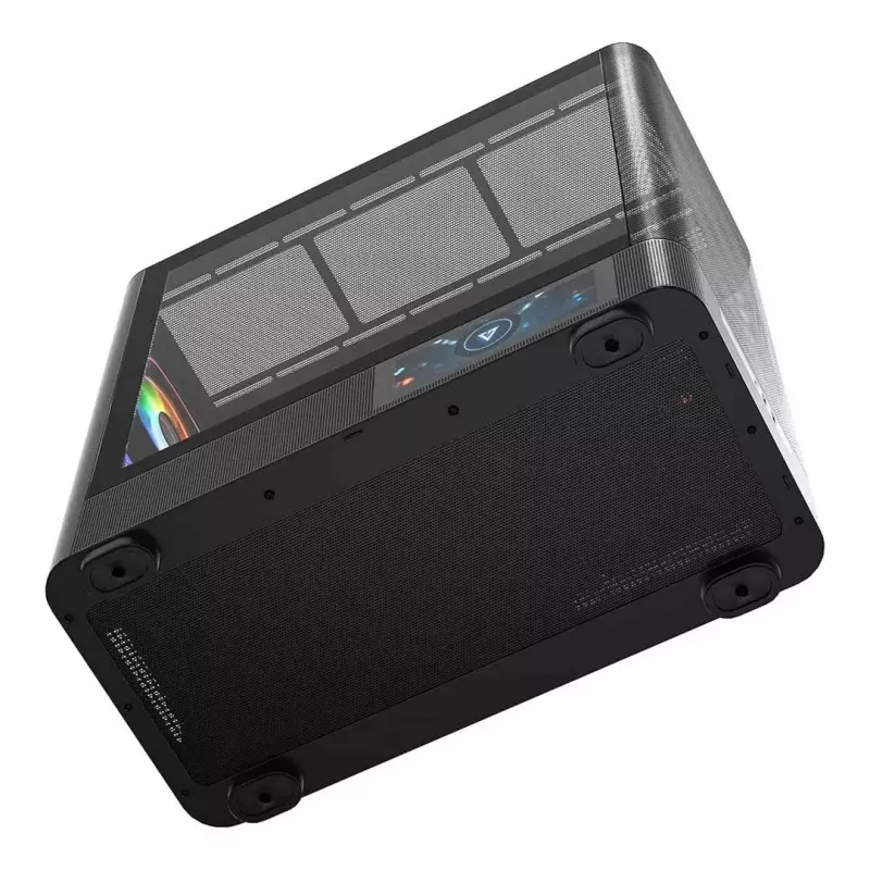 Caixa de PC MODECOM VOLCANO AQ400 ARGB MIDI preto — MODECOM MC-A-AQ400-4FA-B