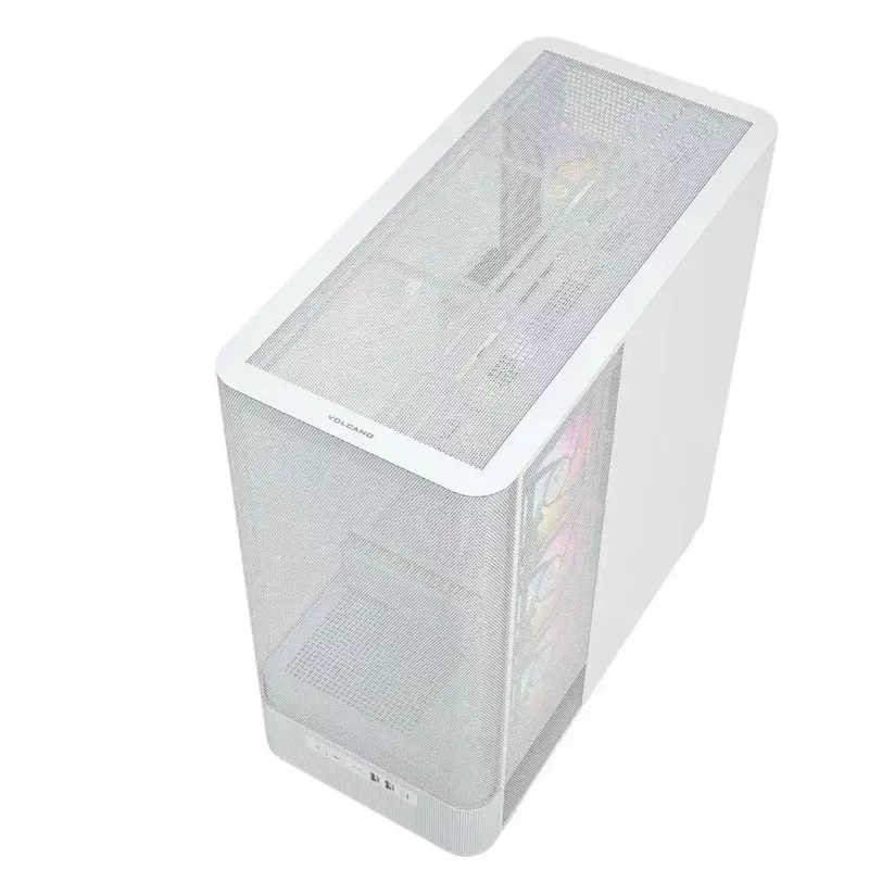 Caixa de computador MODECOM VOLCANO AQ400 ARGB MIDI Tower, branco
