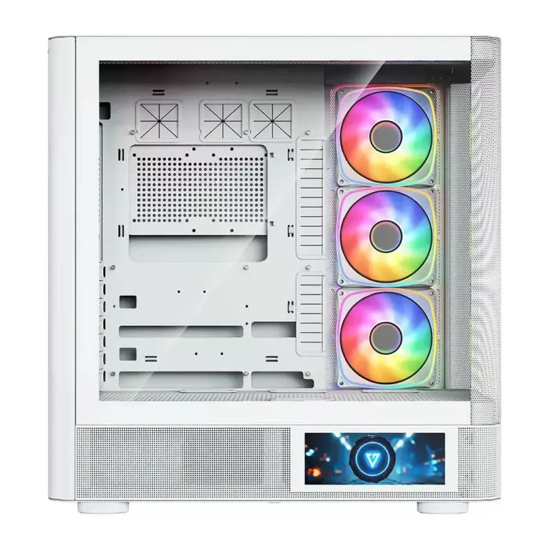 Caixa de computador MODECOM VOLCANO AQ400 ARGB MIDI Tower, branco