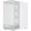 Caixa de computador MODECOM VOLCANO AQ400 ARGB MIDI Tower, branco