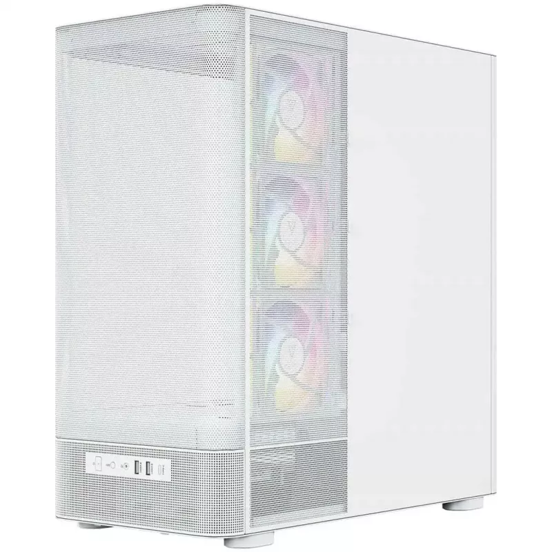 Caixa de computador MODECOM VOLCANO AQ400 ARGB MIDI Tower, branco