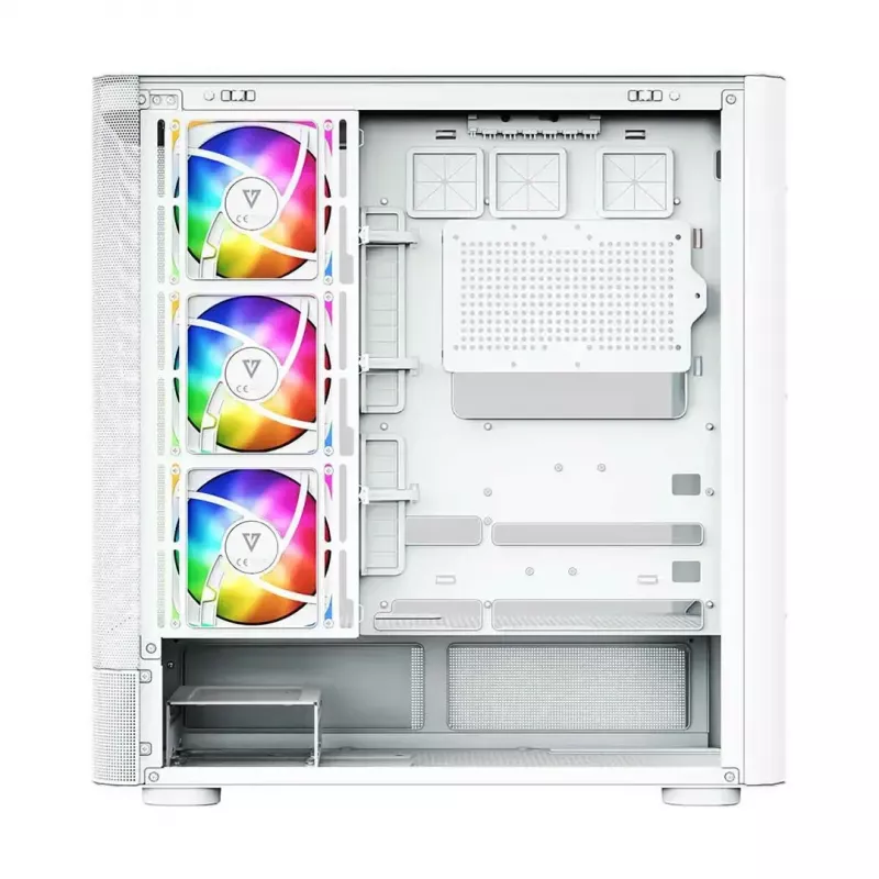 Caixa de computador MODECOM VOLCANO AQ400 ARGB MIDI Tower, branco