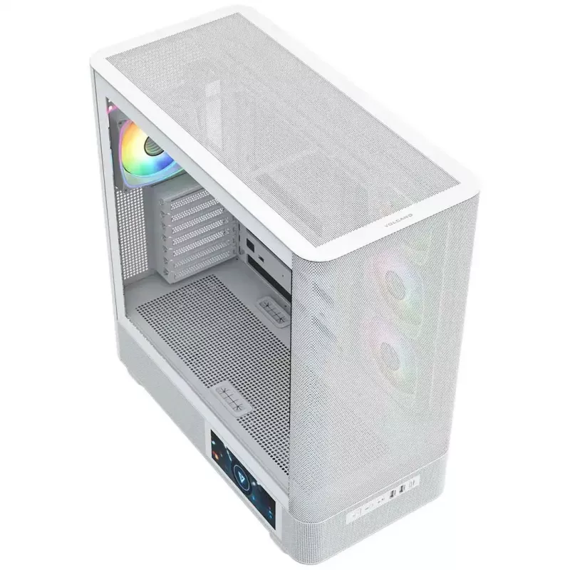 Caixa de computador MODECOM VOLCANO AQ400 ARGB MIDI Tower, branco