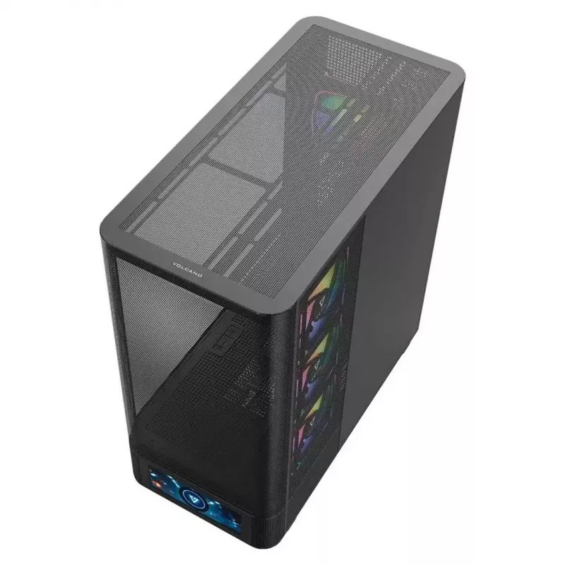 Caixa de computador MODECOM VOLCANO AQ500 ARGB MIDI preto
