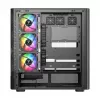 Caixa de computador MODECOM VOLCANO AQ500 ARGB MIDI preto
