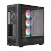 Caixa de computador MODECOM VOLCANO AQ500 ARGB MIDI preto