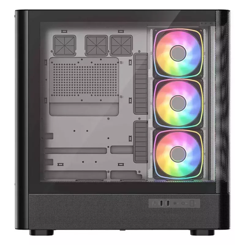 Caixa de computador MODECOM VOLCANO AQ500 ARGB MIDI preto