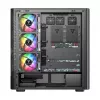 Caixa de computador MODECOM VOLCANO AQ500 ARGB MIDI preto
