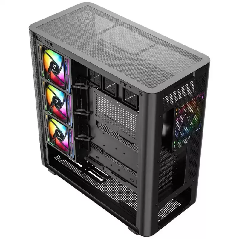 Caixa de computador MODECOM VOLCANO AQ500 ARGB MIDI preto