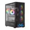 Caixa de computador MODECOM VOLCANO AQ500 ARGB MIDI preto