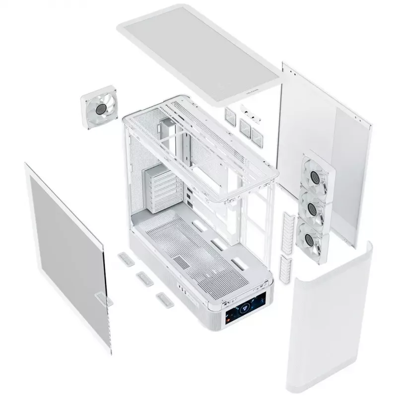 Caixa de computador MODECOM VOLCANO AQ500 ARGB MIDI branco