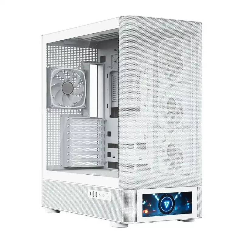Caixa de computador MODECOM VOLCANO AQ500 ARGB MIDI branco