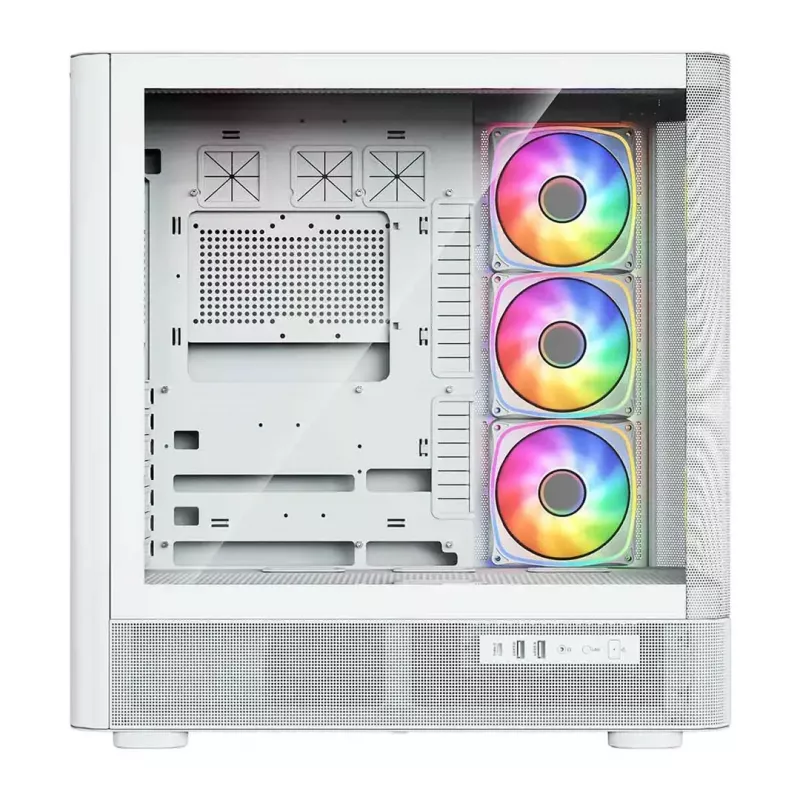 Caixa de computador MODECOM VOLCANO AQ500 ARGB MIDI branco